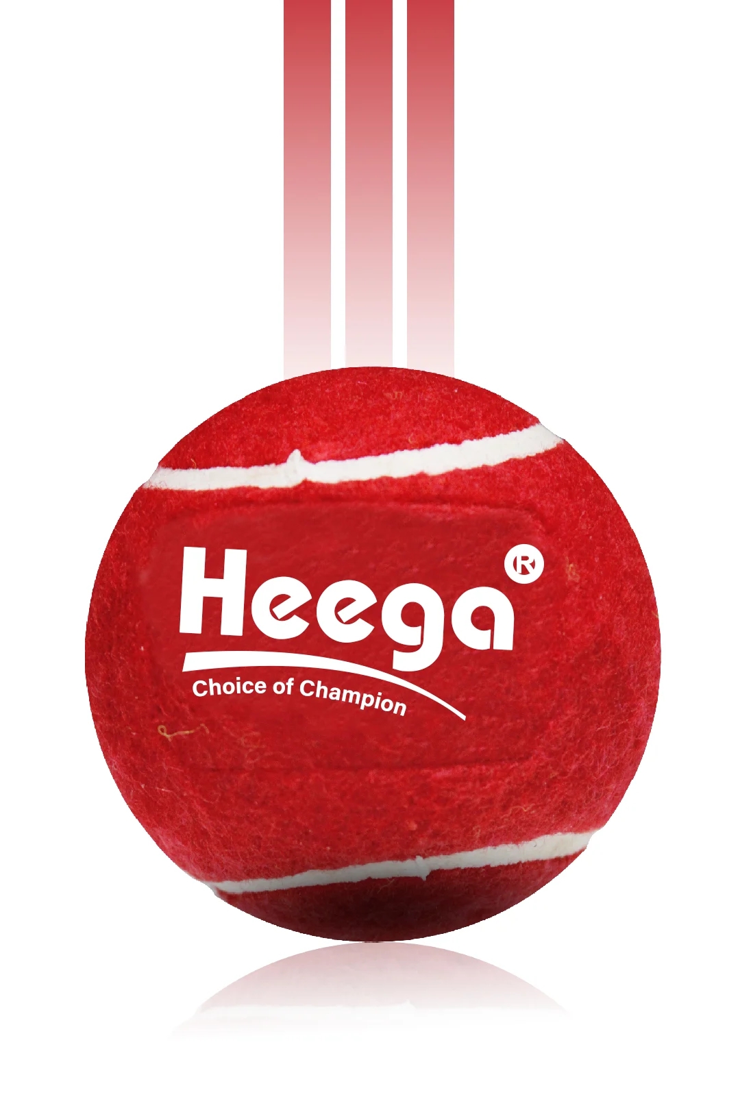 Heega Cricket Tennis Ball - Red