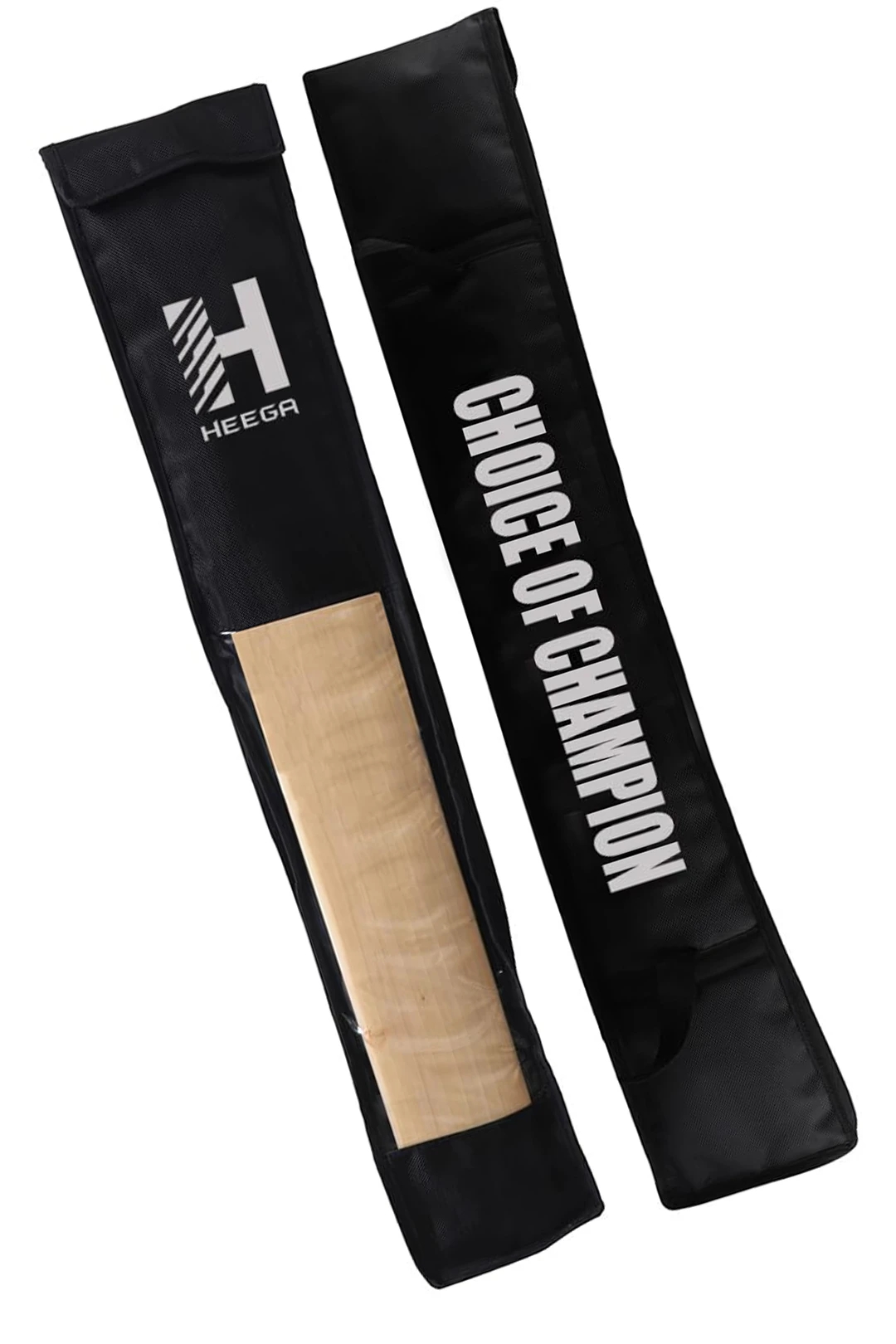  Heega Full Body Cricket Bat Cover Free Size (Black | Non Padded) 