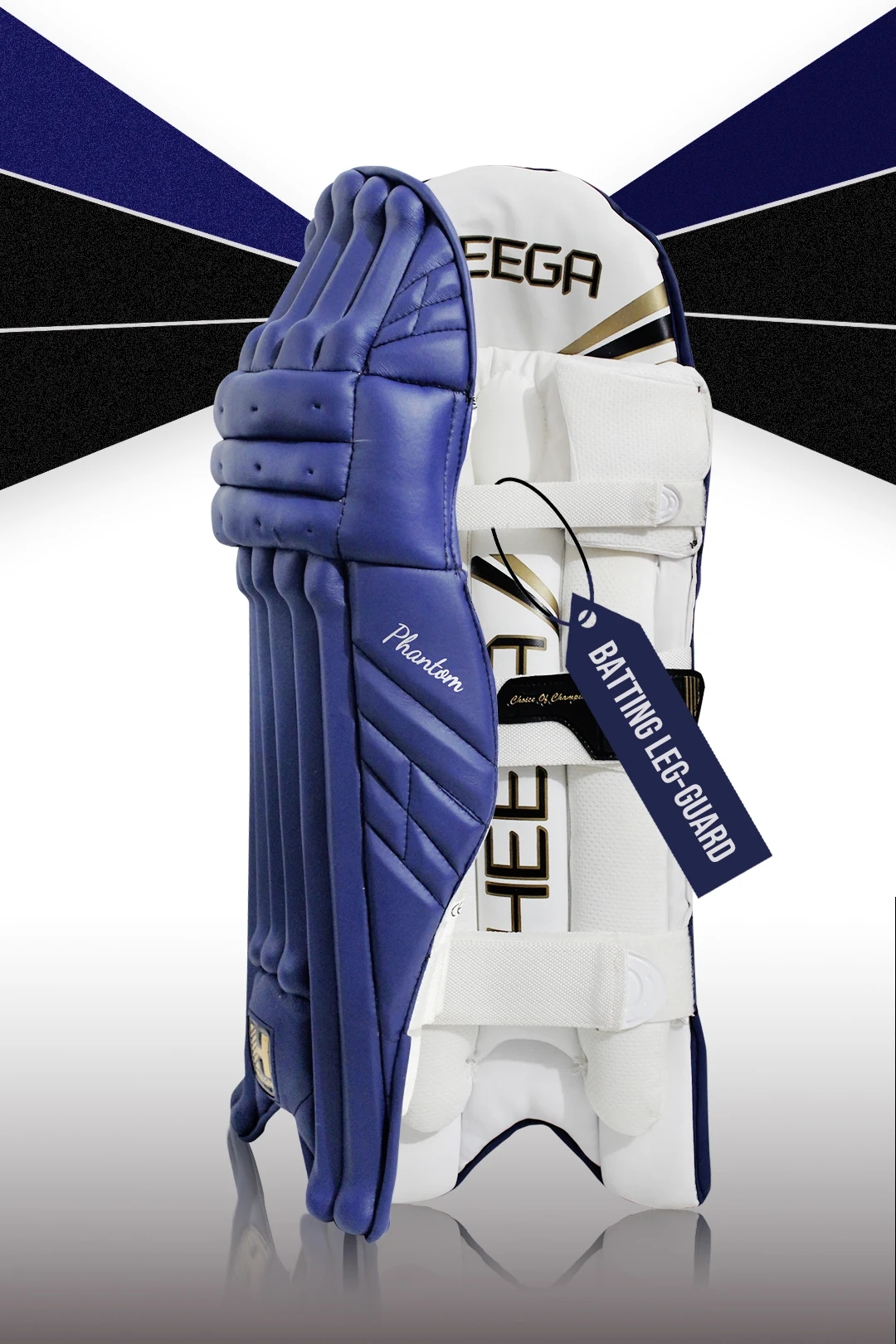 Heega Phantom Blue High Density Plastazote Foam Face Batting Pads