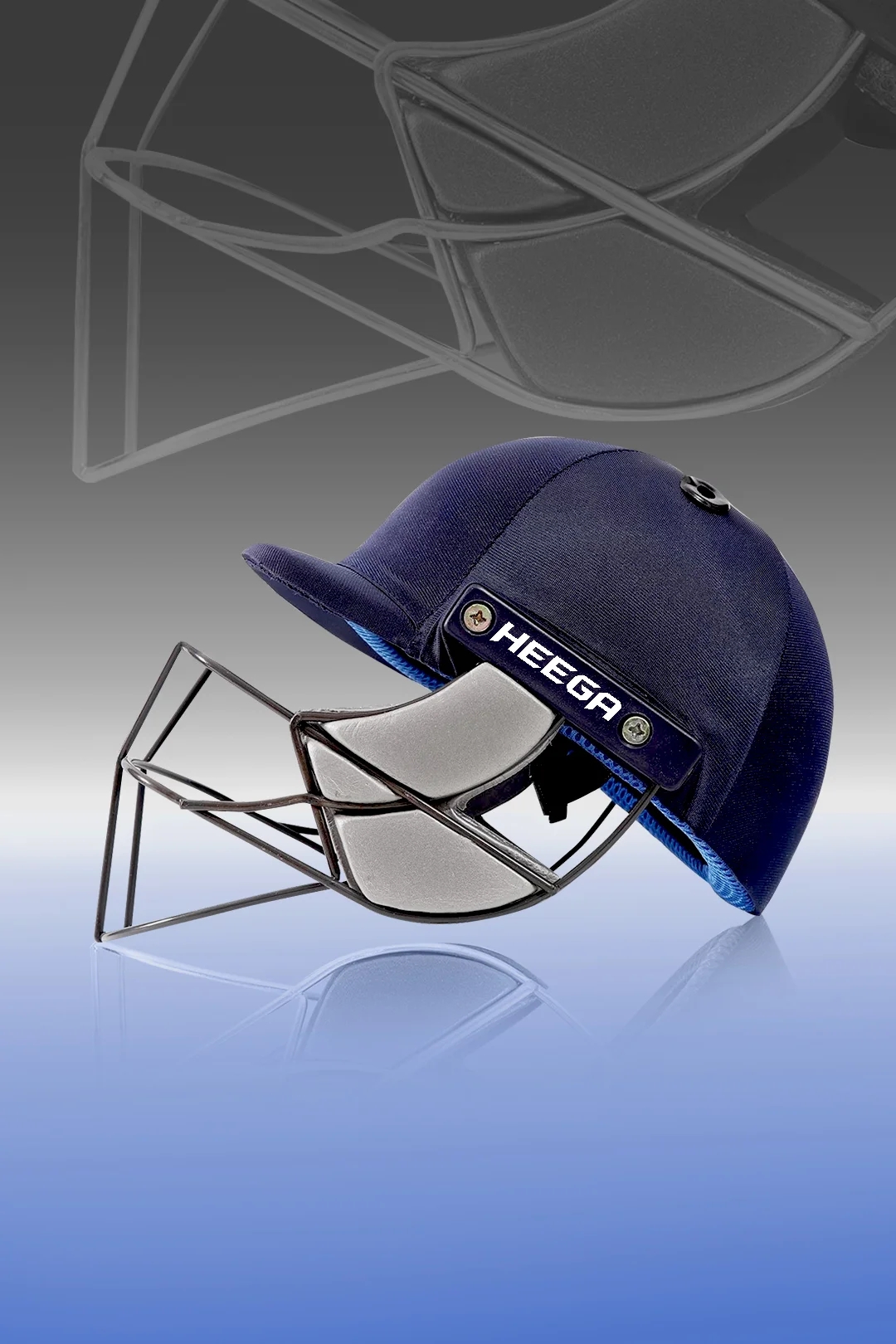 Heega  Supreme Cricket Helmets Men Size (Navy Blue)