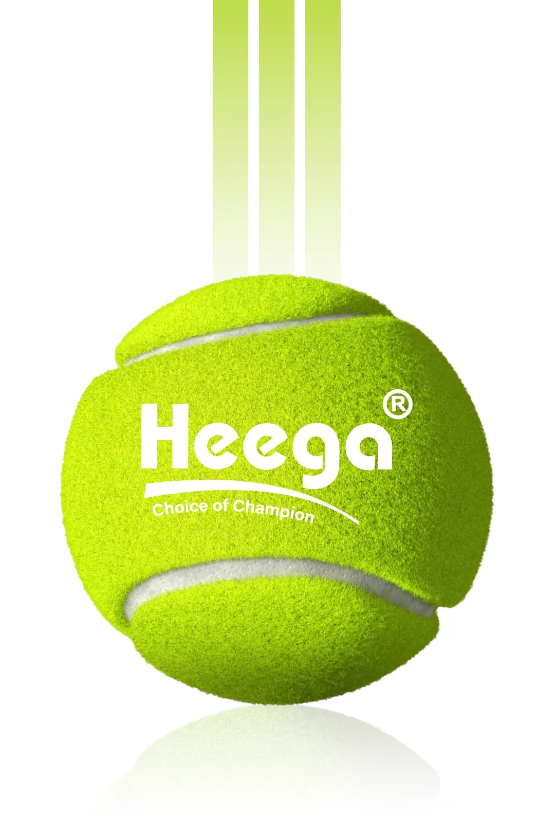 Heega Green Cricket Tennis Ball