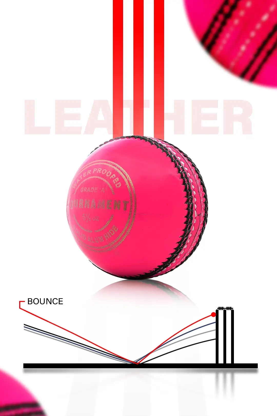 Heega ™ Pink Tournament Leather Ball