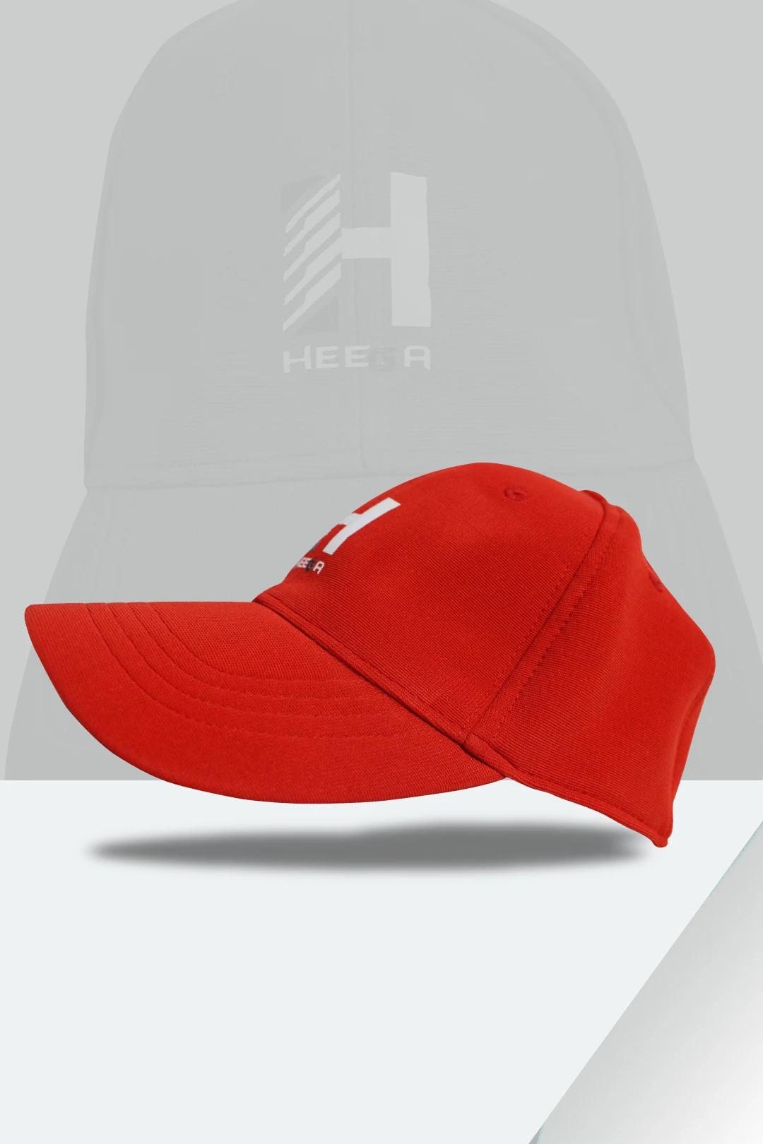 Heega Unisex Sport Caps with Adjustable Strap | Summer Cap for All Sports (Red)