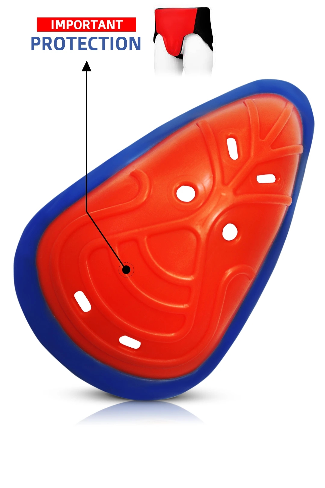  Heega Cricket Abdominal Guard Red 