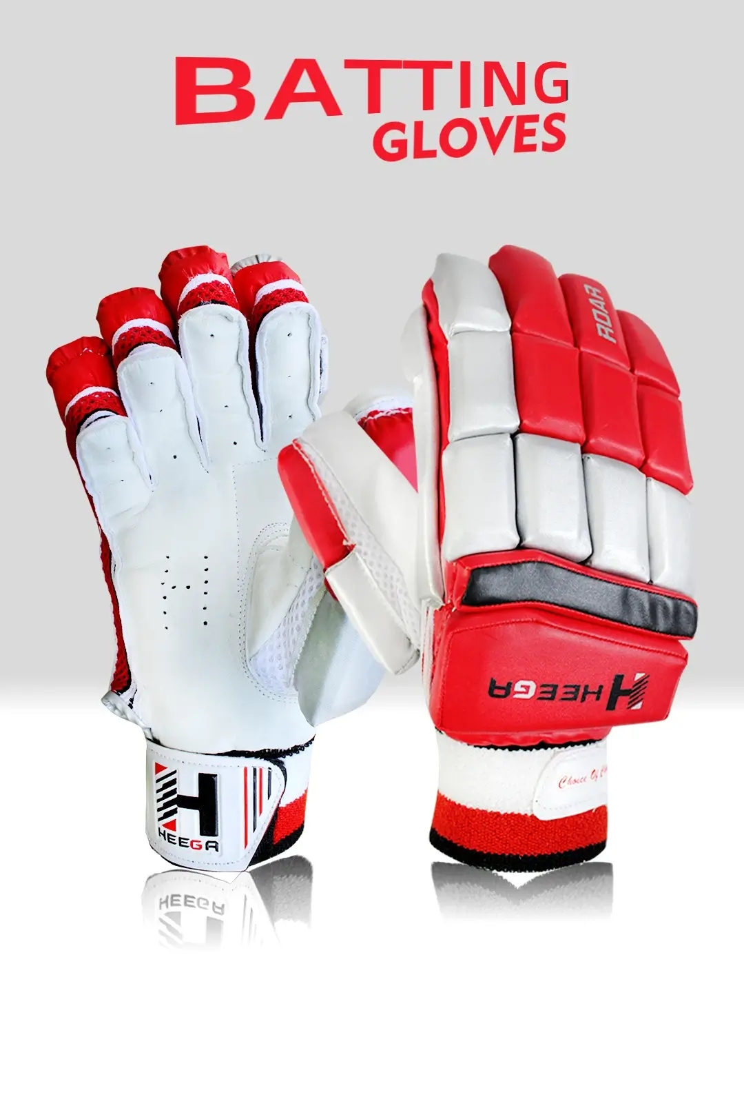 Heega Roar Leather Cricket Batting Gloves