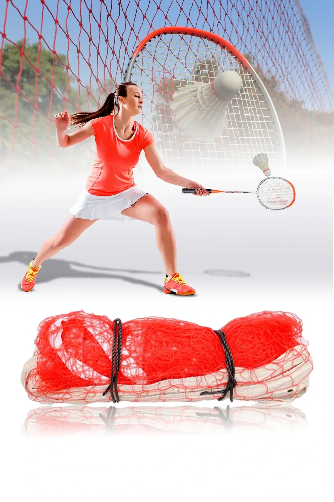  Heega Nylon Badminton Net | Practice Net Court Net