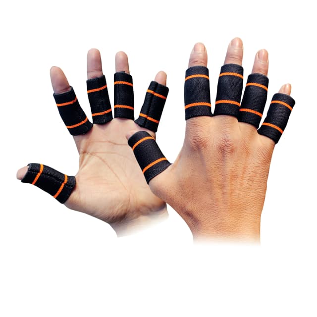 Heega 10Pcs Finger Sleeves Protectors Thumb Brace Support Elastic Compression Protector For Relieving Pain, Arthritis,Trigger Finger, Sports