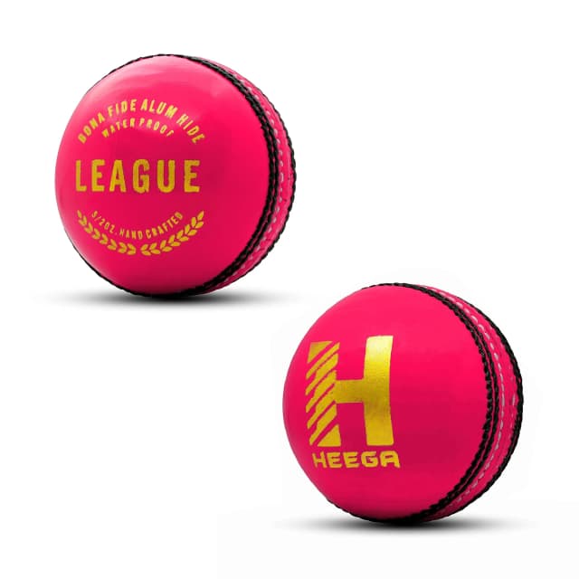 Heega League Series Pink Leather Ball For Practice Session