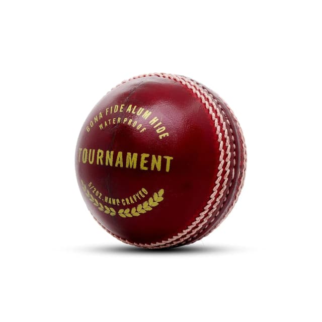 Heega Tournament Red Leather Ball