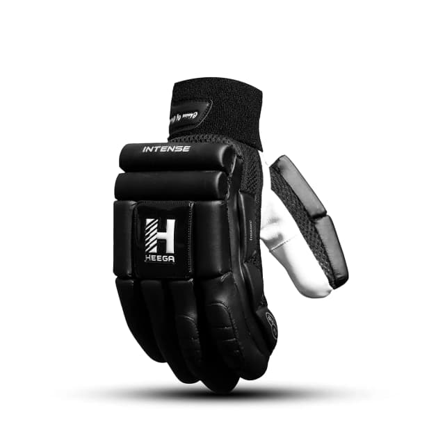 Heega Intense Black Cricket Batting Gloves