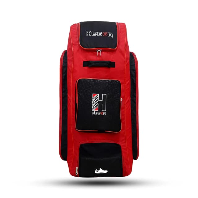 Heega Stallion Backpack Cricket Kit Bag Red And Black