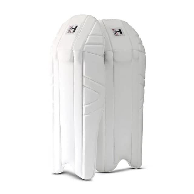 Heega Premium Wicket Keeping Leg Guard / Pads (White)