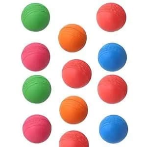 Heega™ Jumper Series- Rubber Cricket Ball for Recreational Pack of 10