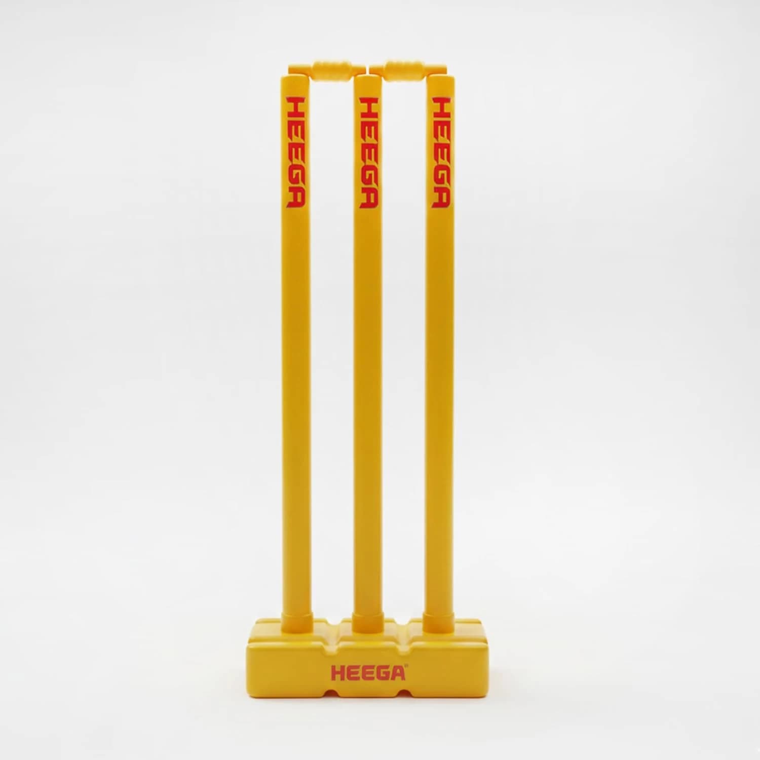 Heega Plastic Cricket Stump Size- Boy, Color - Yellow