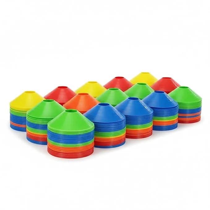 Heega Soccer Disc Marker Cones, Set of 10, Durable, for Soccer Cricket Track and Field Sports