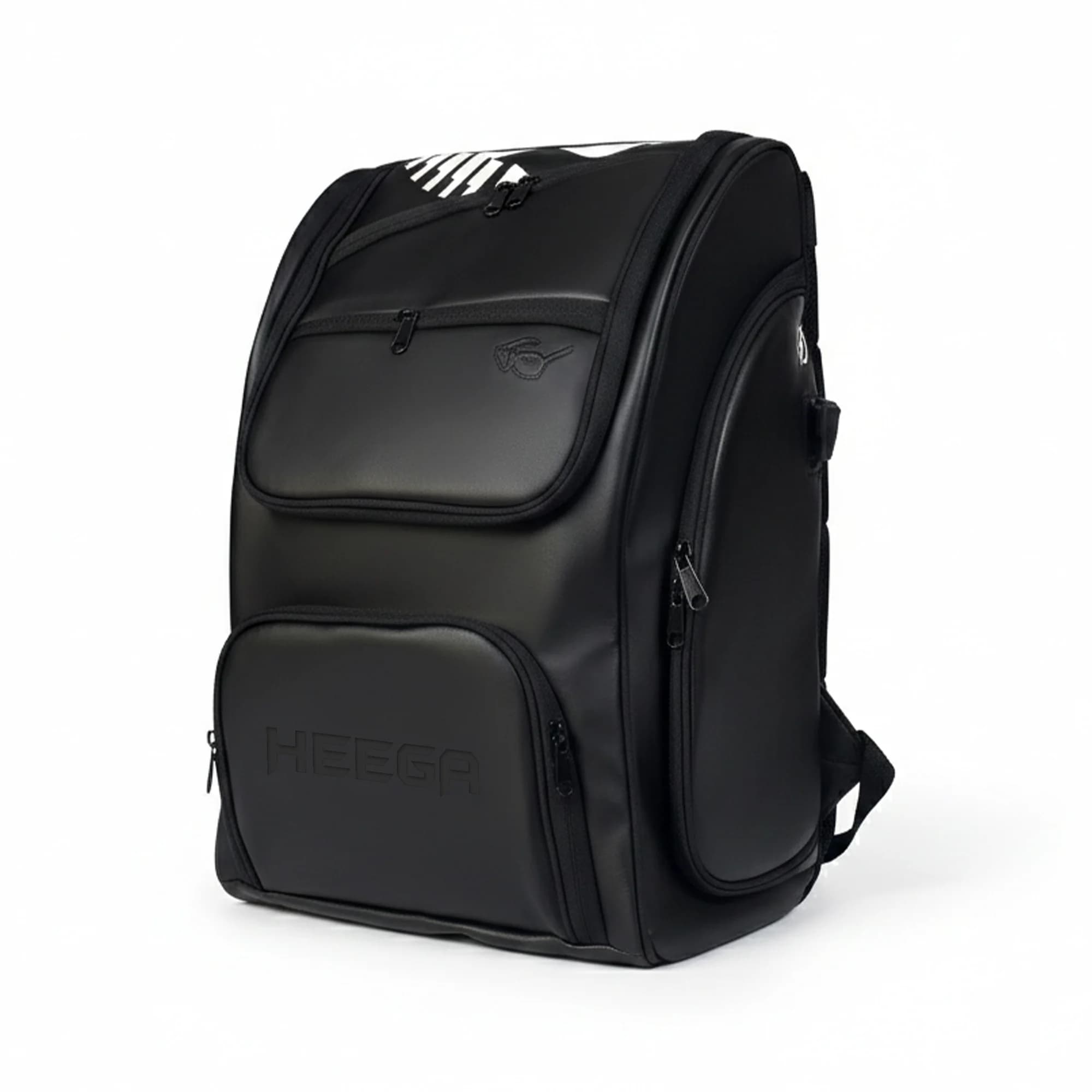 Heega Premium Backpack for Women & Men – Sports, Gym Backpack, Travel| Black | USB Port Cable | Side Pocket with Cooling Zone 