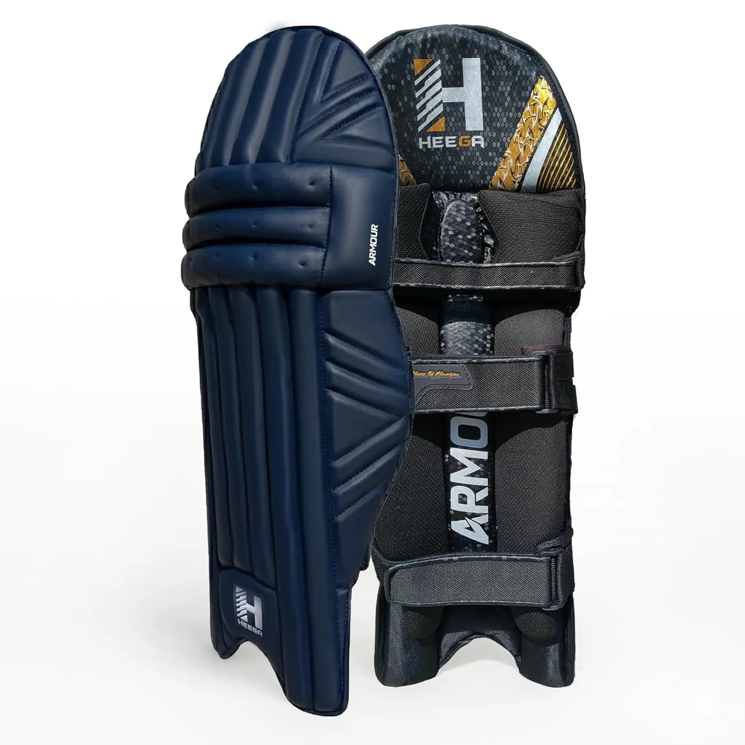 Heega Armour Ultra Light Cricket Batting Pads | Leg Guard | Men's (Blue) | 750-Grams