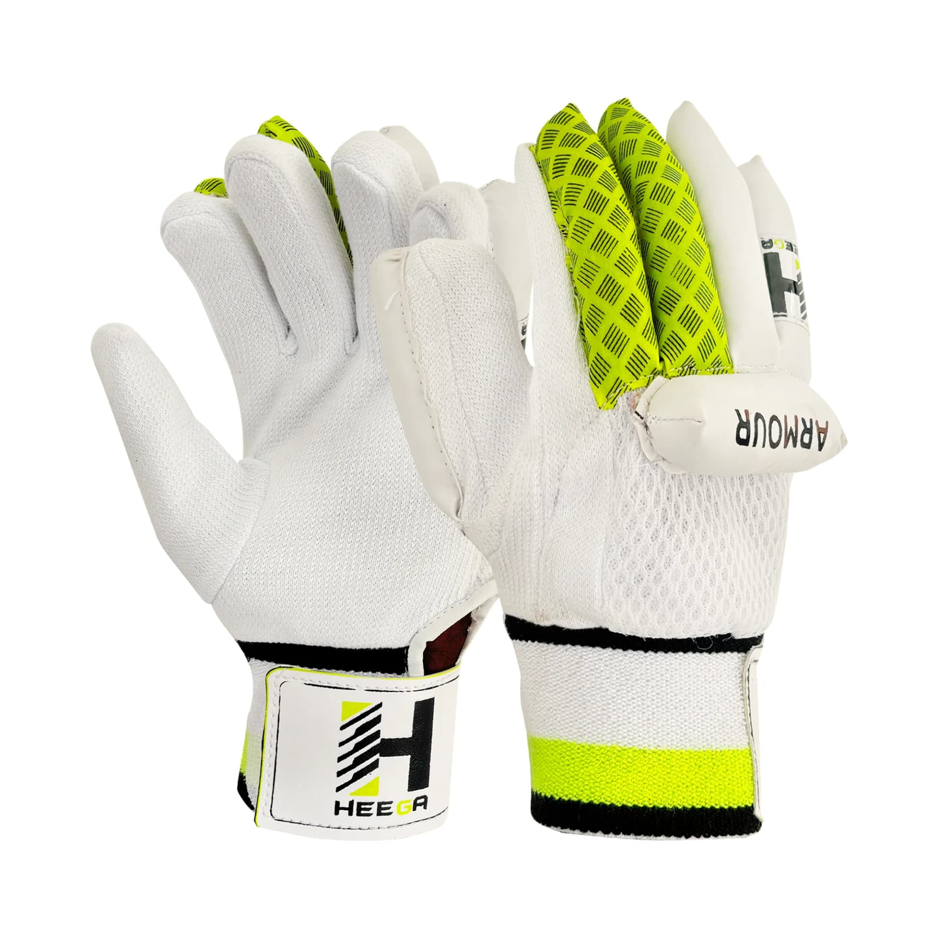 Heega Armour Cotton Cricket Batting Gloves for Men Stylish & Attractive Design, Comfortable Grip
