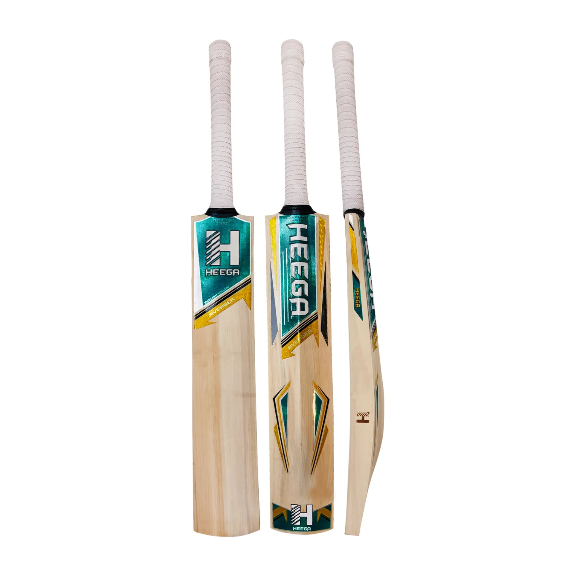 Heega Avenger English Willow Grade 3 Cricket Bat | Pre-Knocked (Ready to Play) | Well Balanced | Light Weight | Strong Edges | Free Bat Cover
