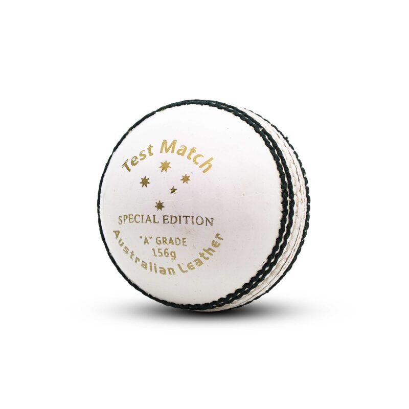 Test Match White Leather Ball